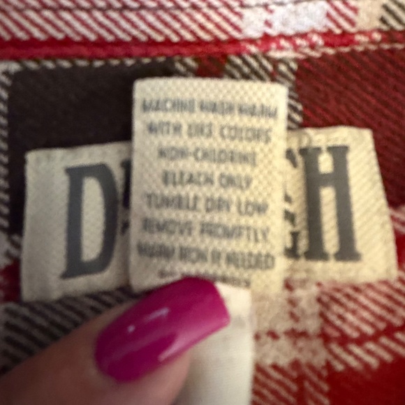 Duluth Trading Co. Red Plaid Cotton Flannel heavyweight Shirt, Size 2XL Tall - Picture 6 of 12
